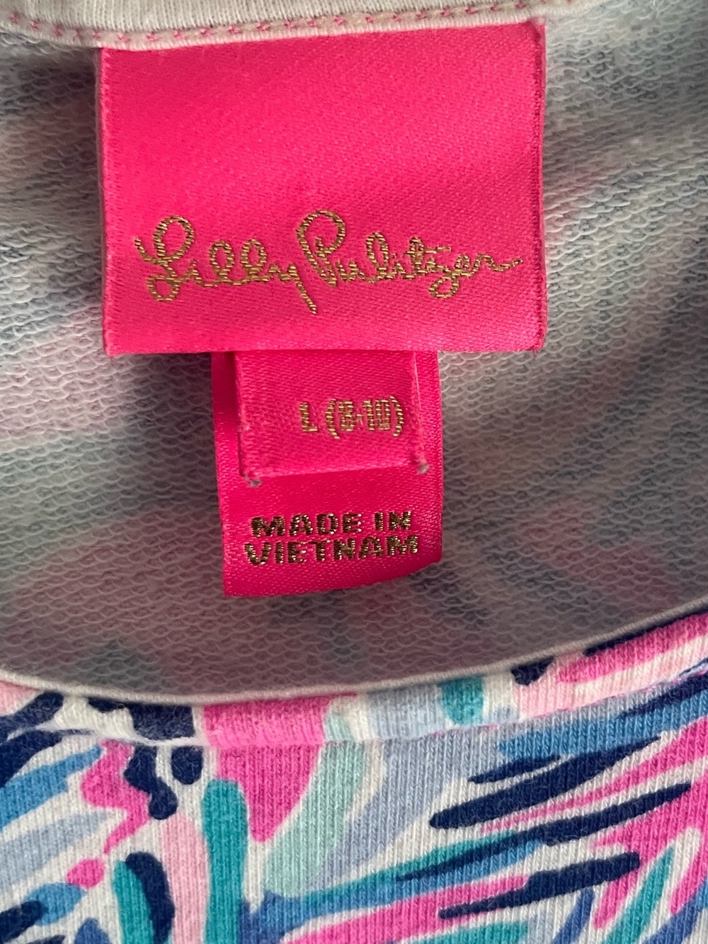 Lilly Pulitzer Sorrento Dress New Kids‎ On The Dock girls size large - Picture 8 of 10